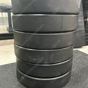 크로스핏 헬스 중량 원판 범퍼 플레이트 55파운드/25kg