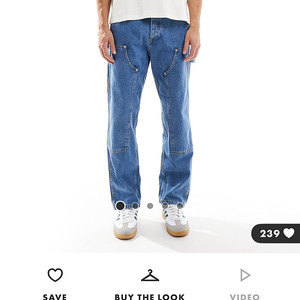 ASOS 머슬핏 나시 3팩 및 잭앤존 청바지 팝니다