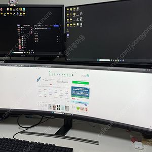 한성 울트라와이드 49인치 모니터