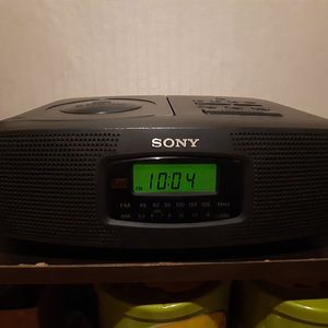 빈티지 소니 ICF-CD820 알람시계 cd플레이어 라디오