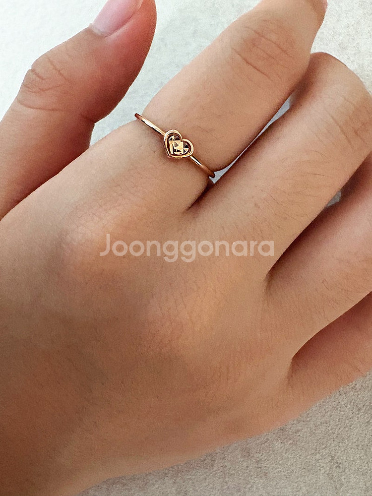새상품. 14k 반지. 하트반지. 반지12호. 14k ...--0