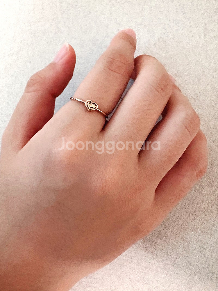 새상품. 14k 반지. 하트반지. 반지12호. 14k ...--1