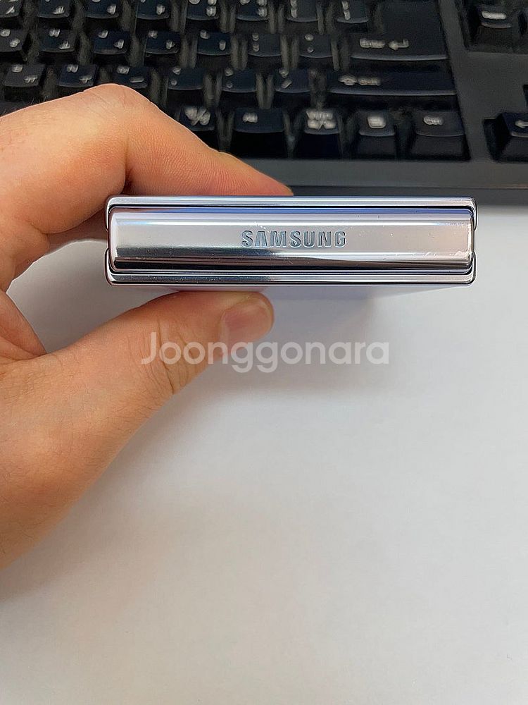 갤럭시Z플립4 블루 256GB 무잔상 상태좋은 중고23...--3