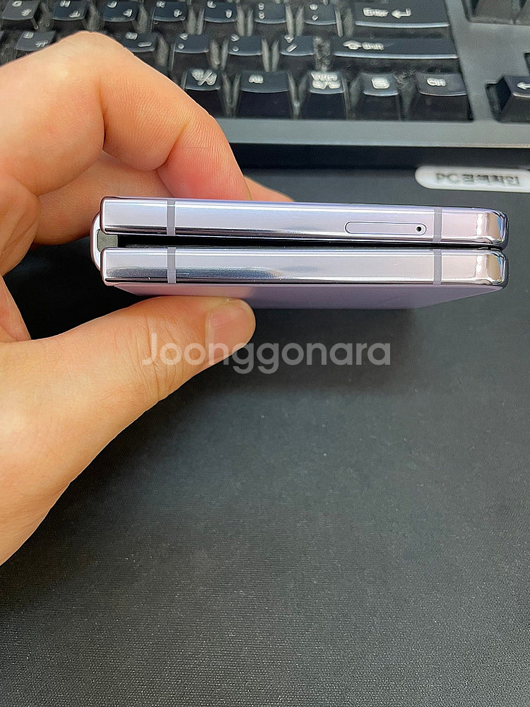 갤럭시Z플립4 보라 256GB 무잔상 상태좋은 중고23...--4