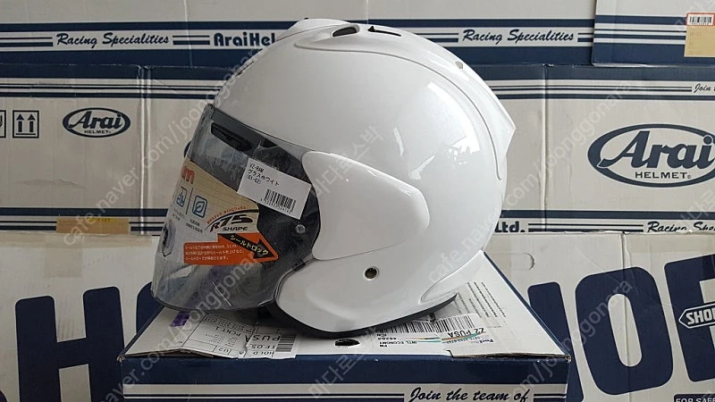 [미개봉] 아라이 100% 정품 VZ-RAM 브이제트램 오픈페이스 헬멧 유광화이트,유광블랙 판매 이미지