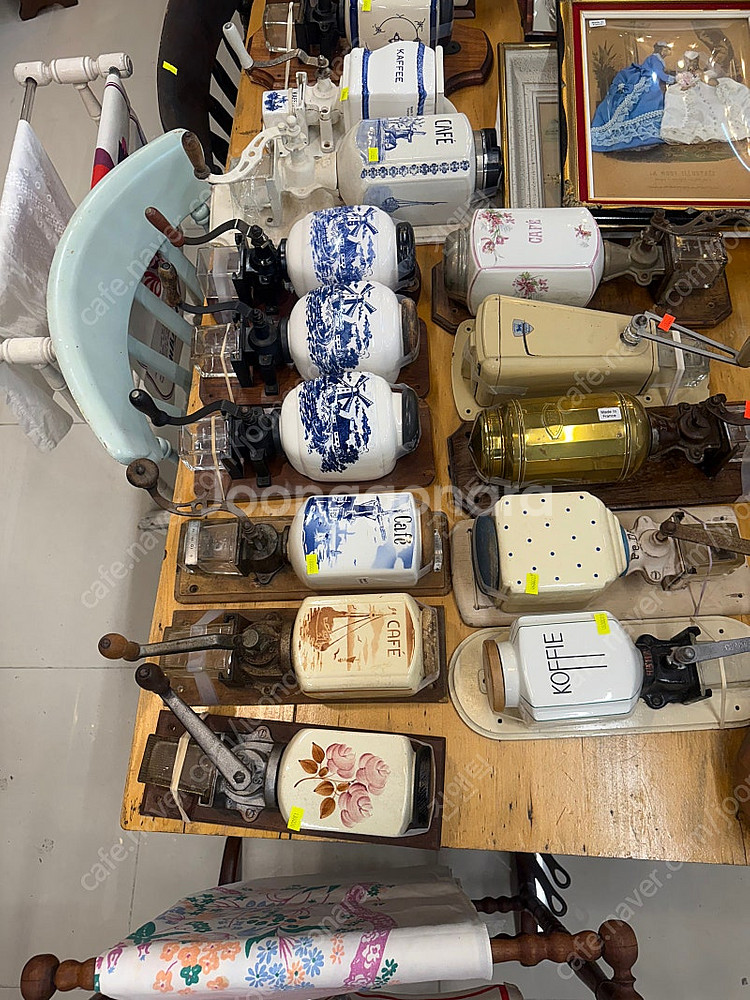 프랑스 앤틱 벽걸이 핸드밀 커피그라인더 델프트--4