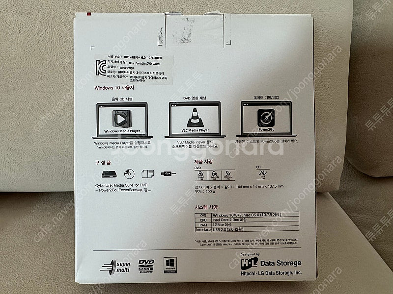 엘지히타치 DVD Writer GP62NW60 외장 o...--4