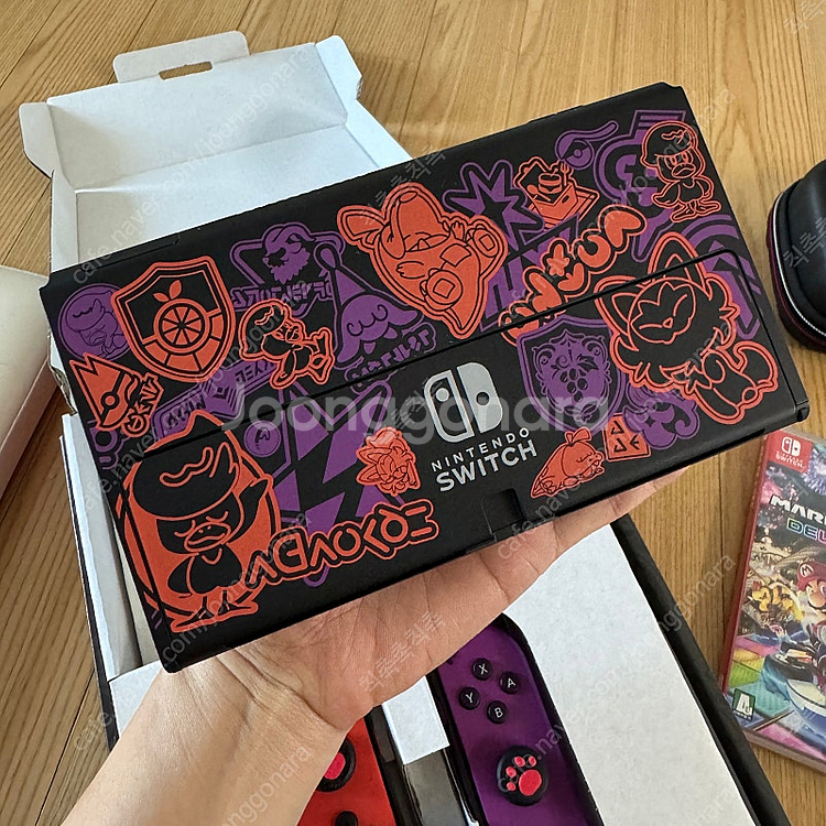 닌텐도 스위치 OLED 스칼렛 바이올렛 에디션+별의커비...--6