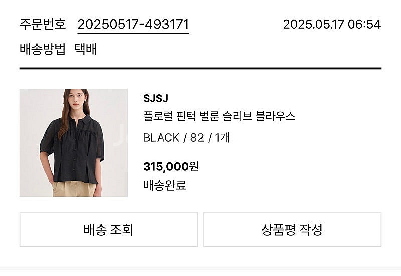 sj 플로럴핀턱벌룬슬리브 블라우스 55--8