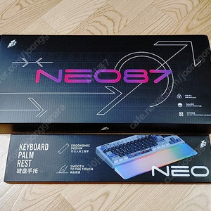 신제품 1stPlayer NEO87 3모드 유무선 기계식 키보드 (전용 팜레스트 포함)
