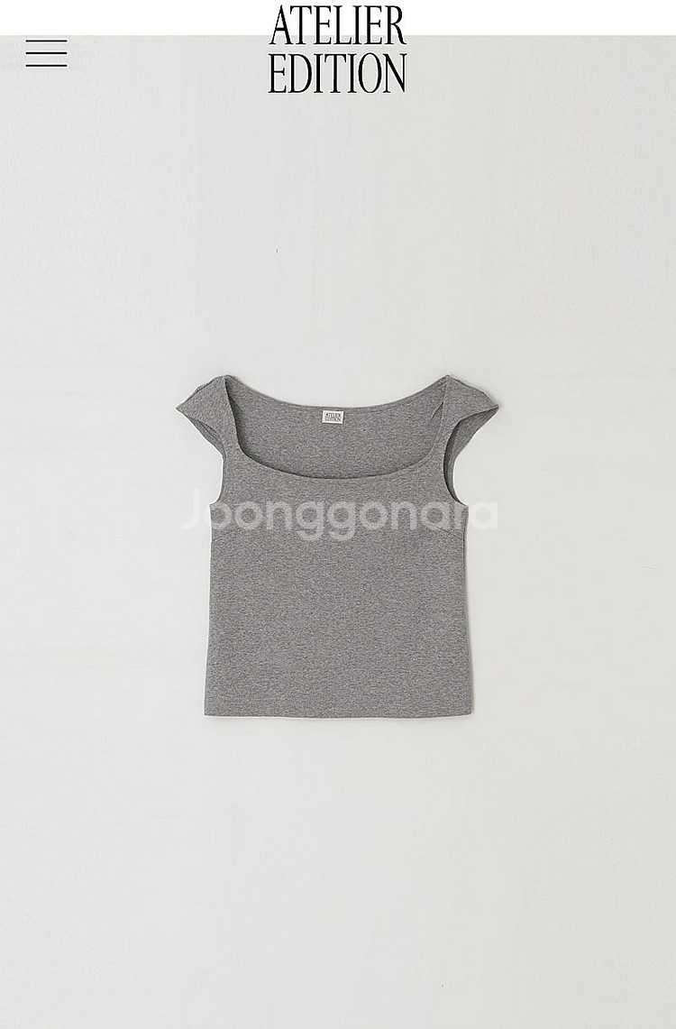 아뜰리에 에디션 Squared Neck Tshirts--1