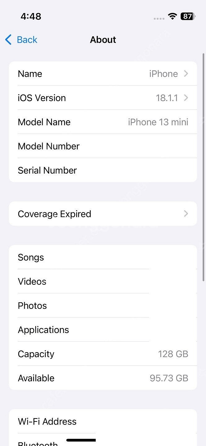 아이폰13미니 128GB 화이트[개인]--0