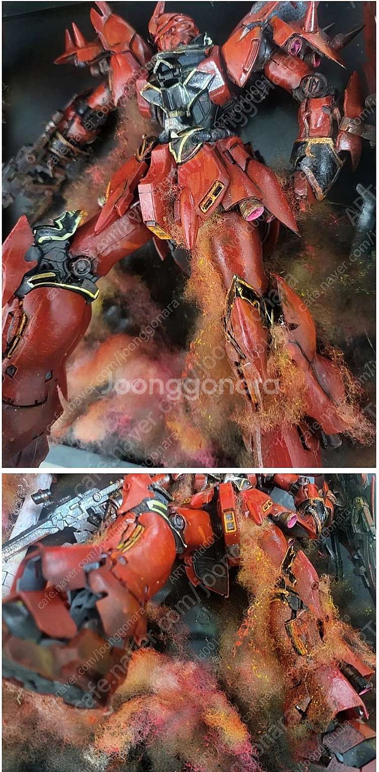 MG 시난주 건담도색 및 조명식 액자형 디오라마--4