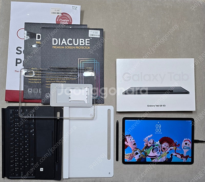 갤럭시탭 s8 5g 128GB (정품 키보드 케이스 포...--0