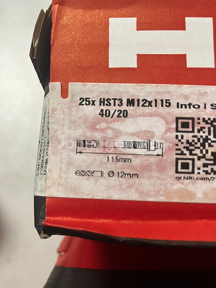 HILTI힐티 고하중 앙카앵커 HST3 M12X115--1