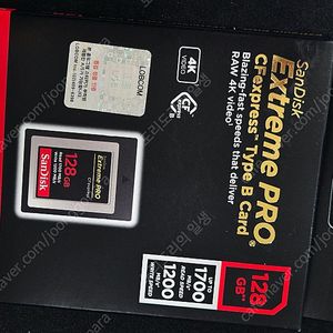 Sandisk CFexpress Type B 128GB 미개봉 12만 + 리더기 택포
