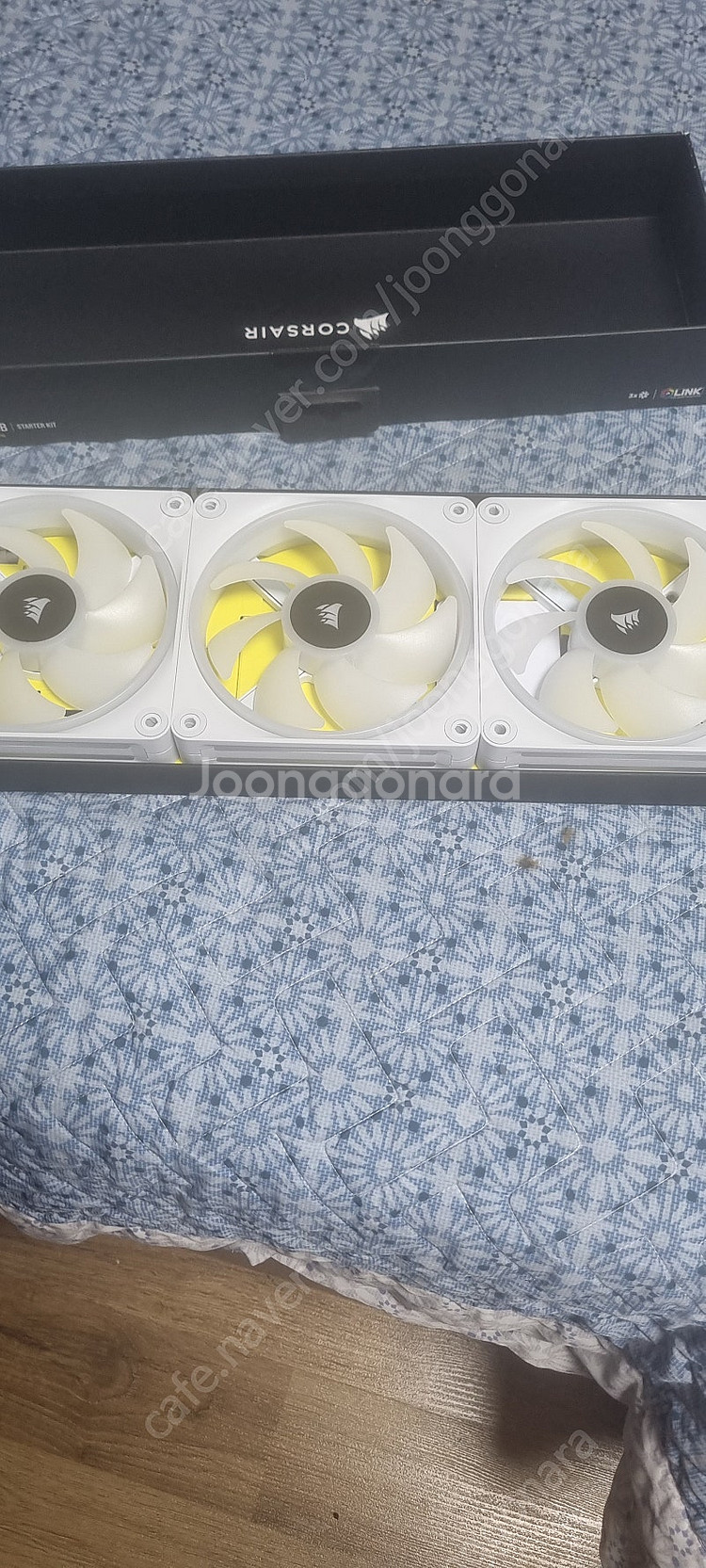 커세어 icue link qx120 화이트 스타터킷 팝...--1