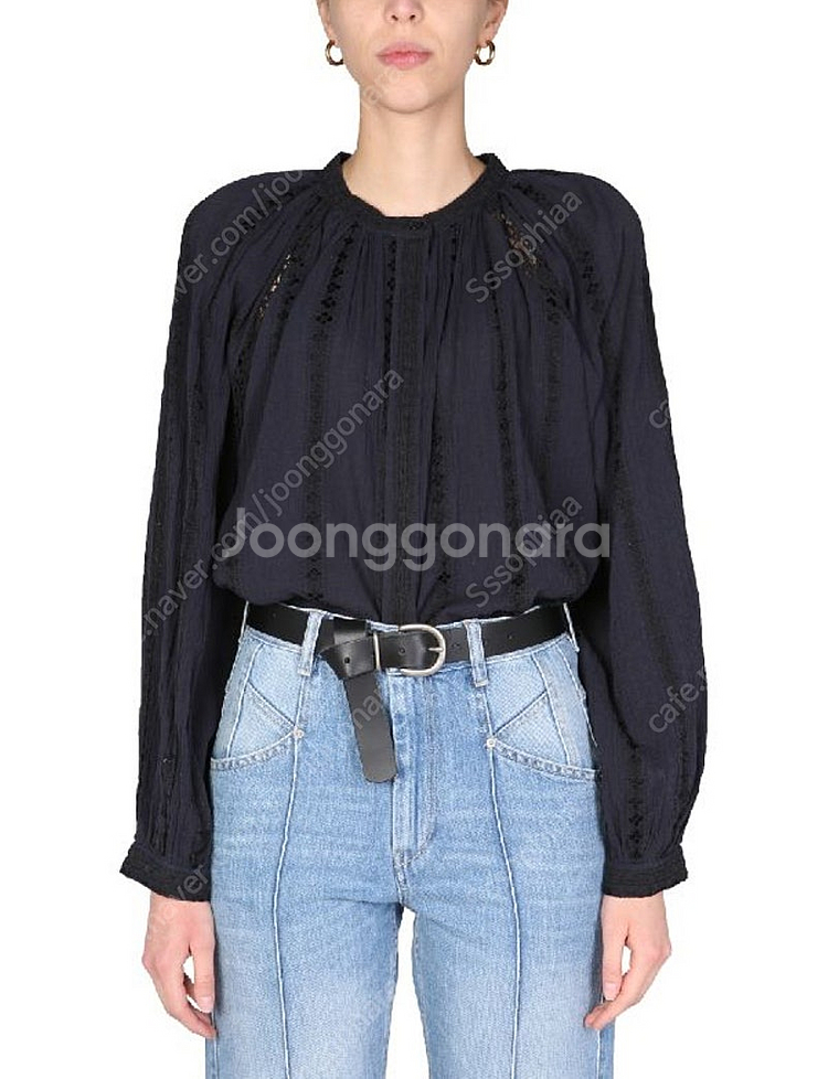 이자벨마랑 자넬 블라우스 네이비 36(블랙)--0