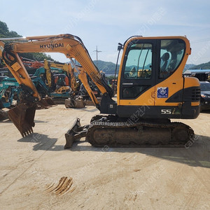중고굴삭기 현대 R55 2013년식 회전라인 장착, 경북 고령소재 010-3563-6002