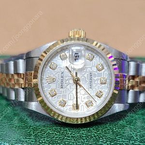 로렉스 데이저스트 18k 콤비 79173 컴퓨터판 오리지널 다이아 10p 26mm 여성용 시계