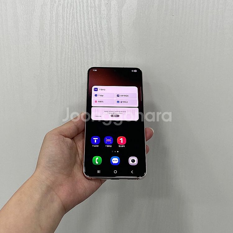90995 갤럭시S22 핑크 256GB 부산 중고폰 팝...--1