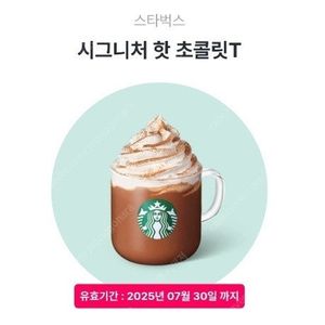 스타벅스 시그니처 핫 초콜릿T 2잔 일괄