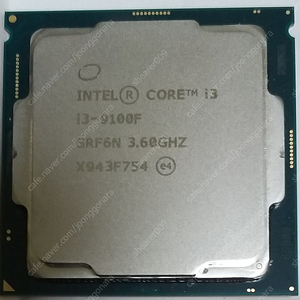 인텔 코어 i3 9100f