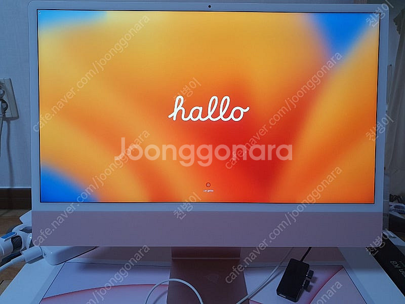 아이맥24 iMac 24 M1 16GB 500GB 핑크--0