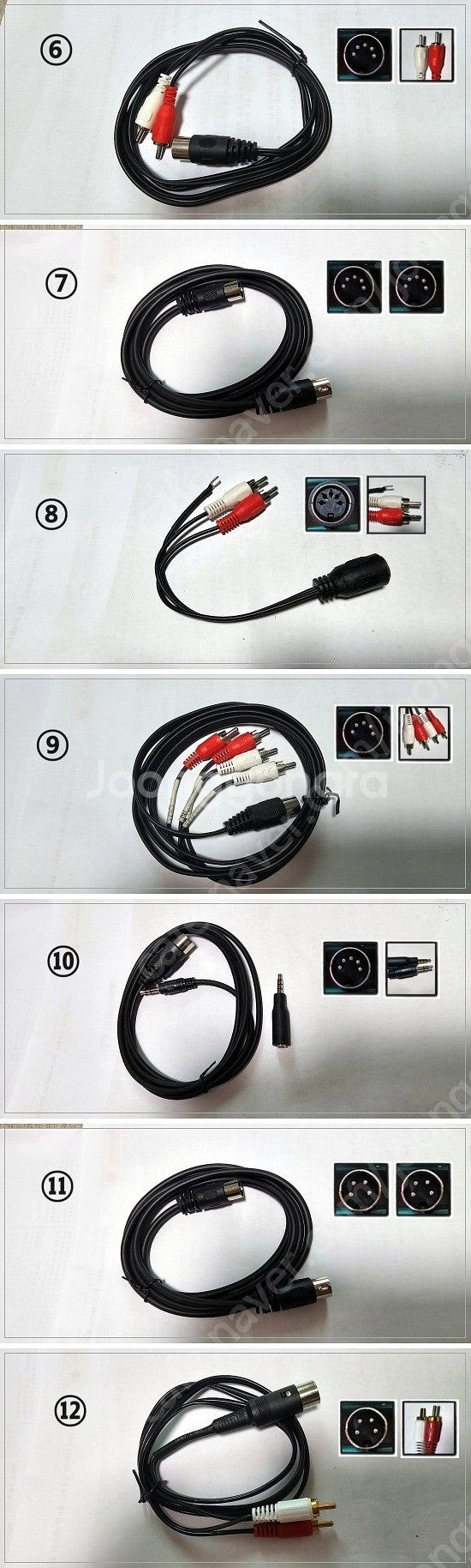 스피커 2핀단자 및 2피네이블, 각종 4핀 5핀 케이블...--2