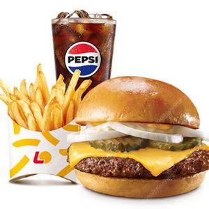 롯데리아 클래식 치즈 버거 세트 팝니다