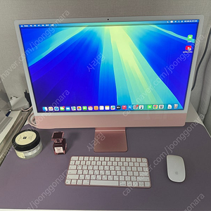 인천 애플 iMac 24 M3 2023 핑크 아이맥 m3