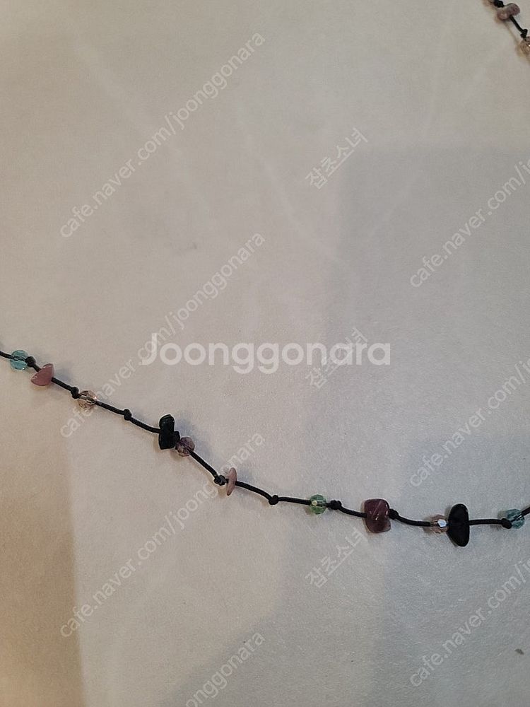 투어말린1줄 원석 목걸이--1