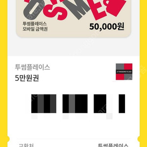 투썸 투썸플레이스 5만원