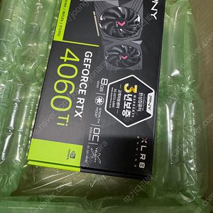 한성 PNY 지포스 RTX 4060 Ti XL8 Gaming OC D6 8GB 모델 팝니다
