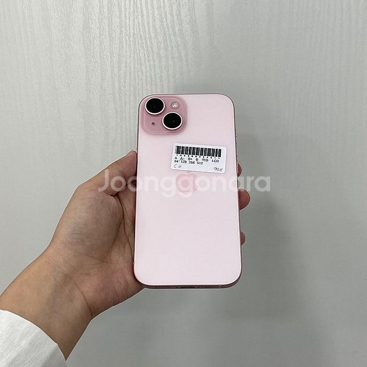 954461 아이폰15 핑크 128GB 부산 중고폰 팝...--2