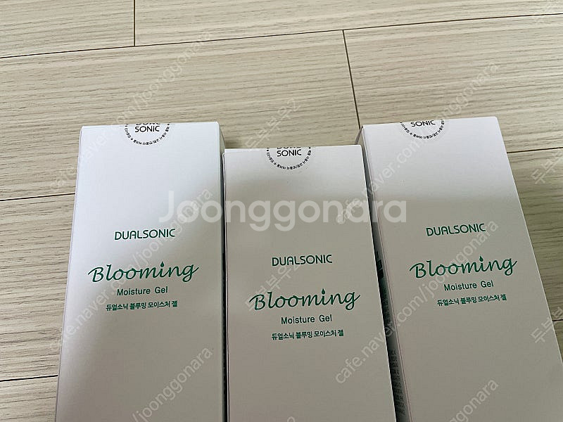 새제품 듀얼소닉 블루밍 모이스처 젤 3개--1