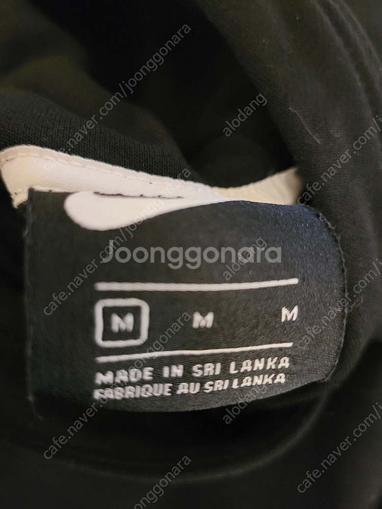 나이키 후드티 검정 m 85--2