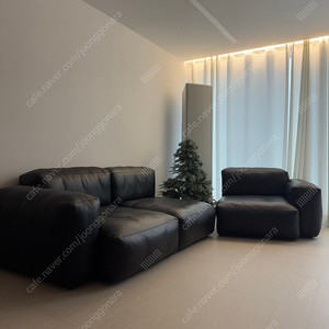 Hay mags sofa 3seater black leather