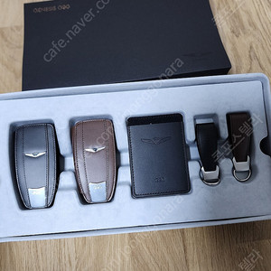 제네시스 G90 브라운 키홀더