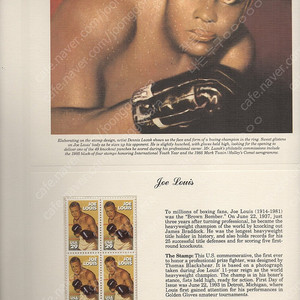 조 루이스(Joe Louis Barrow) 우표 시트 총 4종 우표시트 일괄 10000원