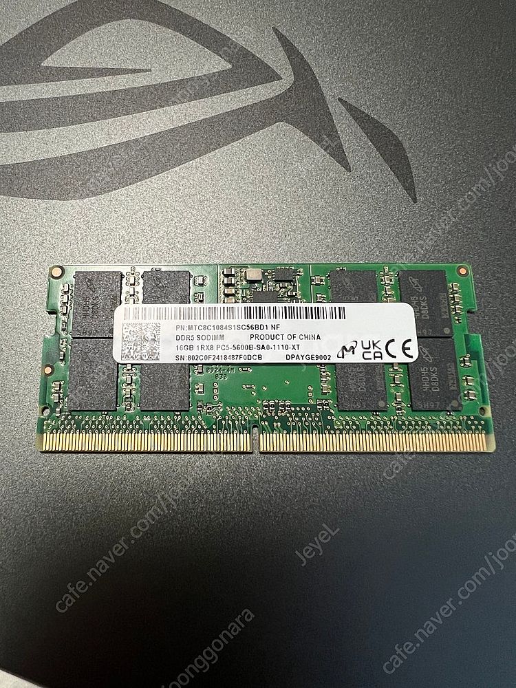 DDR5 16기가 5600 노트북램--0
