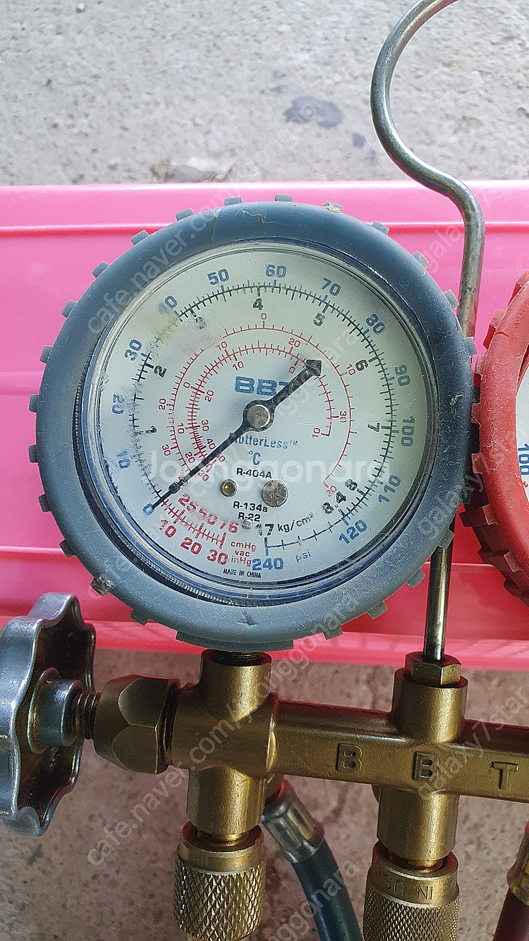 에어컨설치 r-22bbt매니폴드게이지 냉매압력게이자--1