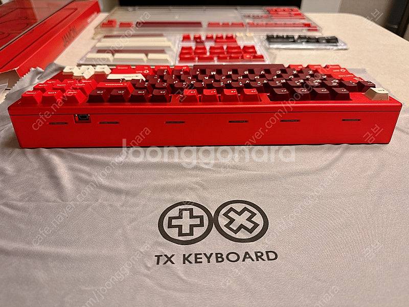 TX87 V2 TKL 레드 + GMK하몽키캡 커스텀키보...--5