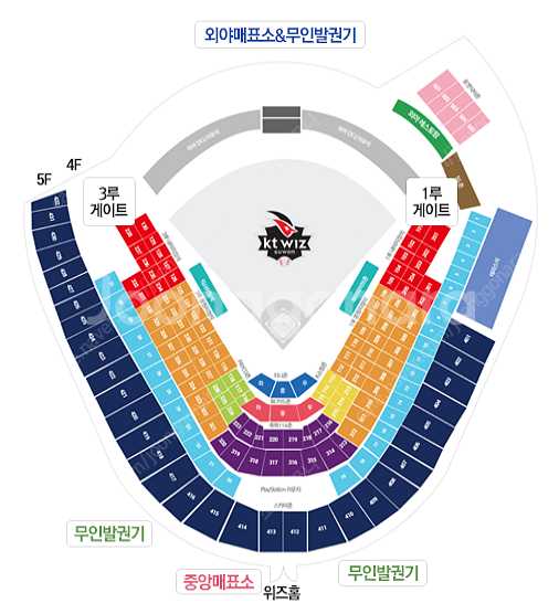 [수원] 17,18,19일 KT:한화 중앙지정석, 3루...--0