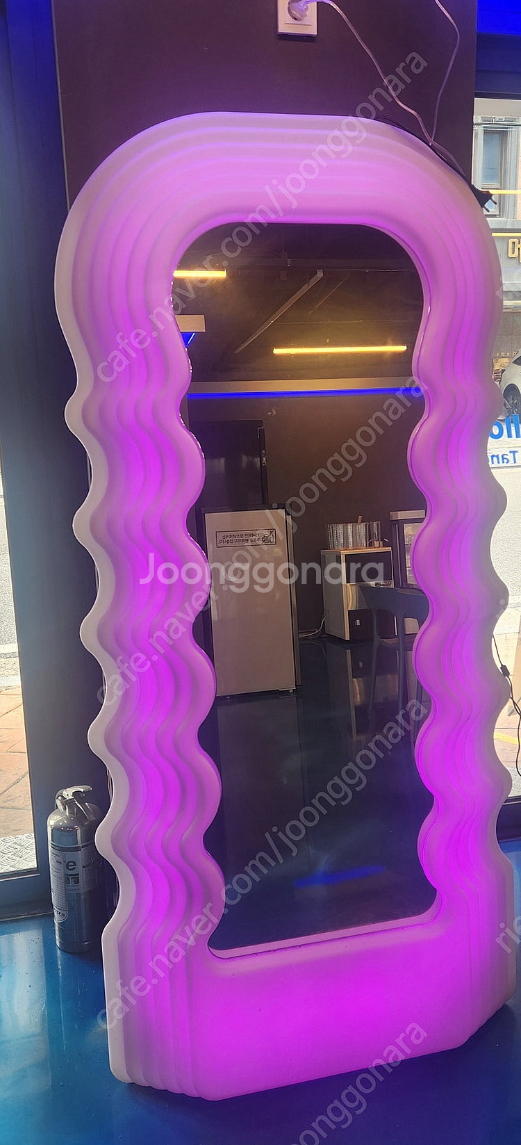 LED 물결 거울 스탠드 전신 거울 업소 인테리어 소품...--2