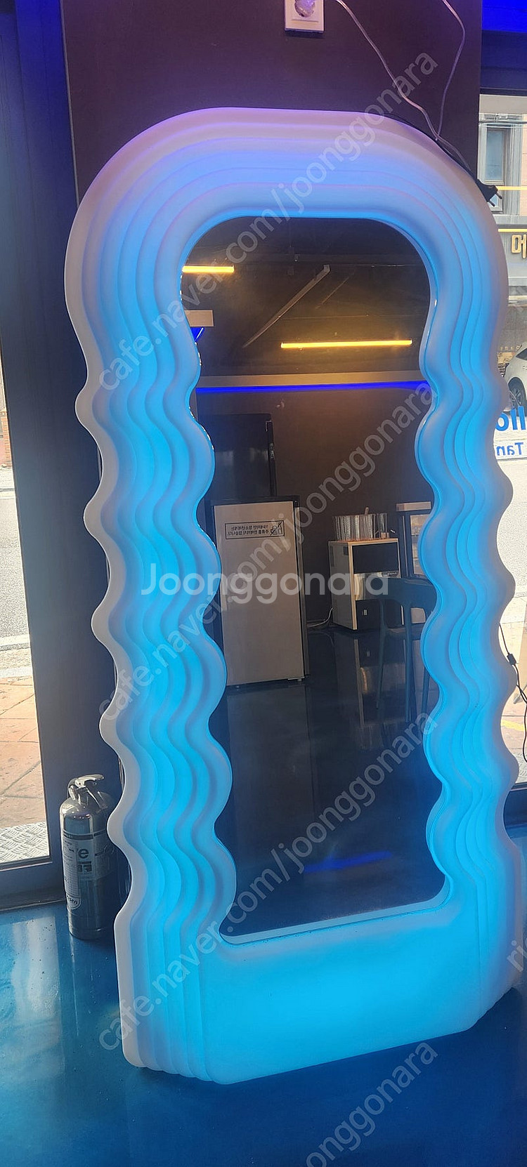 LED 물결 거울 스탠드 전신 거울 업소 인테리어 소품...--3