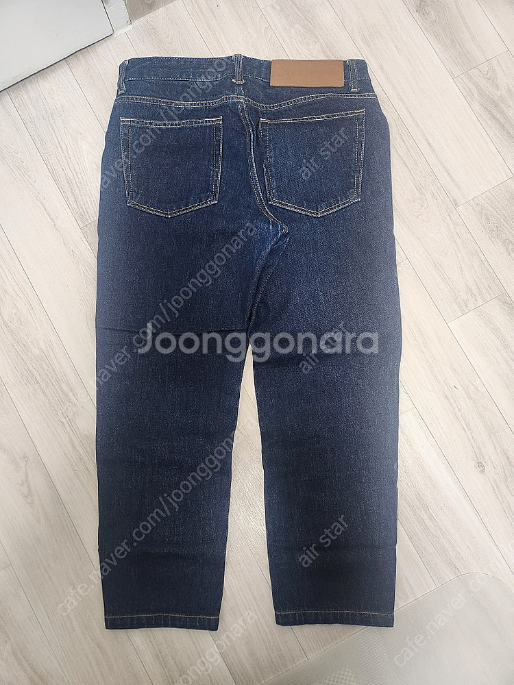 솔리드옴므 인디고블루(진청) 크롭 데님--9
