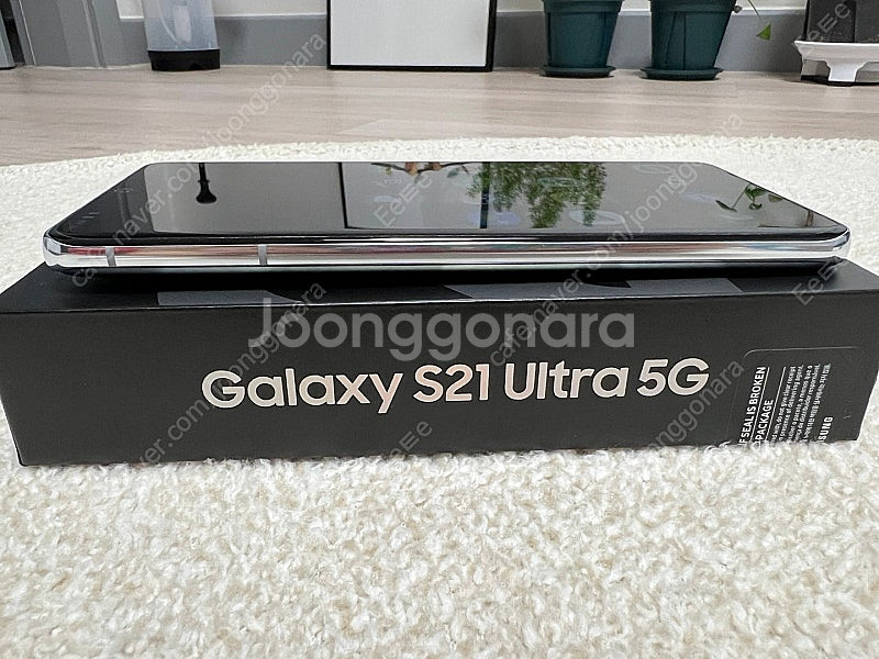 갤럭시 울트라21 팬텀실버 256GB 번인X--3