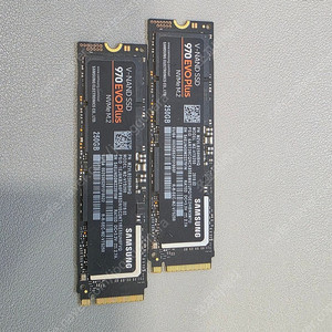 삼성전자 970 EVO Plus M.2 NVMe (250GB)×2개 팝니다.