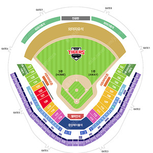 7월 17일 목요일 광주 프로야구 기아 vs NC 3루측 중앙테이블 J10블럭 통로 2연석, 4연석 양도합니다